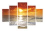 Wallity Cuadro Decorativo de MDF Multicolor (5 Piezas)